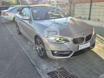 BMW Serie 2 218i BMW 218i Cabrio Sport Grigio usata Torino