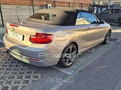 BMW Serie 2 218i BMW 218i Cabrio Sport Grigio usata Torino