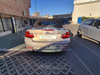 BMW Serie 2 218i BMW 218i Cabrio Sport Grigio usata Torino