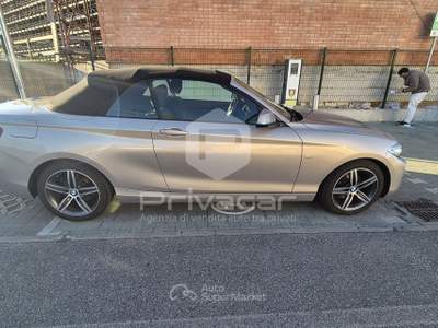 BMW Serie 2 218i BMW 218i Cabrio Sport Grigio usata Torino