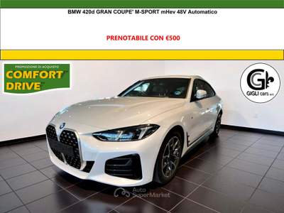 BMW Serie 4 Gran Coupé 428i Msport Gran Coupe mhev 48V Auto Led Camera Pelle M Bianco usata Campi Bisenzio