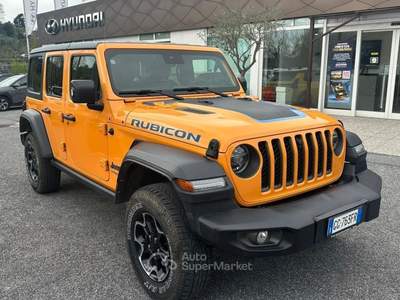 Jeep Wrangler IV Unlimited 2.0 atx phev Rubicon 4xe auto Giallo usata Roma