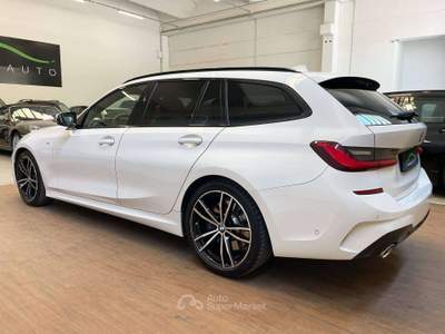 BMW Serie 3 320d 320 320d 190cv Touring mhev 48V Msport auto UNICO PROPRIETARIO TUTTA TAGLIANDATA BMW TENUTA MANIACALMENTE PERFETTA BELLISSIMA Bianco usata Botticino