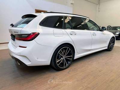 BMW Serie 3 320d 320 320d 190cv Touring mhev 48V Msport auto UNICO PROPRIETARIO TUTTA TAGLIANDATA BMW TENUTA MANIACALMENTE PERFETTA BELLISSIMA Bianco usata Botticino
