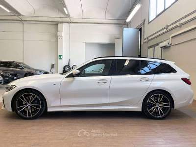 BMW Serie 3 320d 320 320d 190cv Touring mhev 48V Msport auto UNICO PROPRIETARIO TUTTA TAGLIANDATA BMW TENUTA MANIACALMENTE PERFETTA BELLISSIMA Bianco usata Botticino