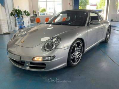 Porsche 911 997 Cabrio 3.6 Carrera 325cv MAI INCIDENTATA TUTTI TAGLIANDI PORSCHE INTERNO COCOA RISCALDATO BOSE NAVI MANUALE CL 19'' Argento usata Botticino