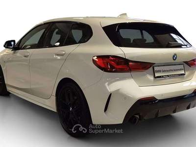 BMW Serie 1 118i 118 i Msport 136cv Shadow line Alcantara 2021 18" Bianco usata Monte Compatri