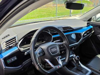 Audi Q3 s line tetto pelle gancio traino Blu/Azzurro usata Roma