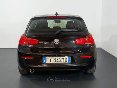 BMW Serie 1 116d d Advantage + Navi + LED + Volante e Cambio MSport Nero usata Torino