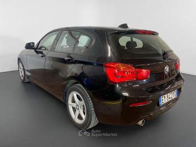 BMW Serie 1 116d d Advantage + Navi + LED + Volante e Cambio MSport Nero usata Torino