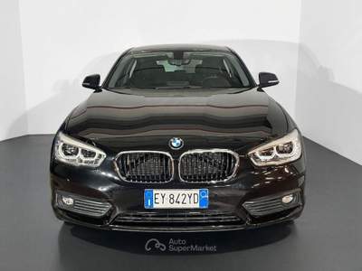 BMW Serie 1 116d d Advantage + Navi + LED + Volante e Cambio MSport Nero usata Torino