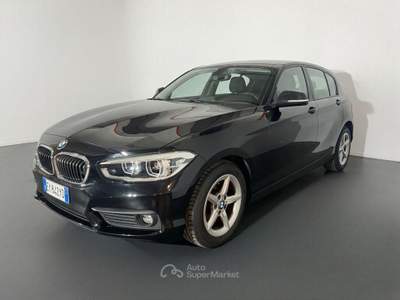 BMW Serie 1 116d d Advantage + Navi + LED + Volante e Cambio MSport Nero usata Torino