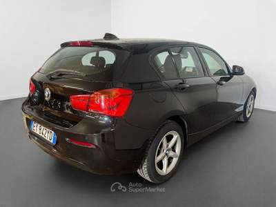 BMW Serie 1 116d d Advantage + Navi + LED + Volante e Cambio MSport Nero usata Torino