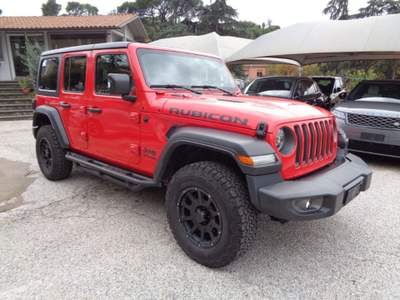 Jeep Wrangler 2200 MJT UNLIMITED RUBICON 4X4 200CV AUTOM ITALIA Rosso usata Pistoia
