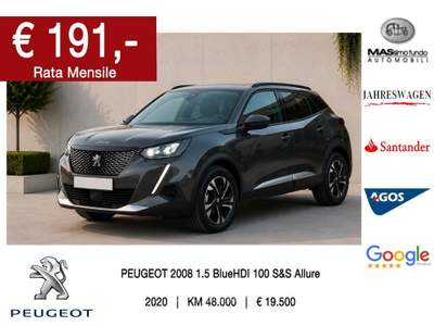Peugeot 2008 BlueHDi 100 S&S Allure Grigio usata Casarano