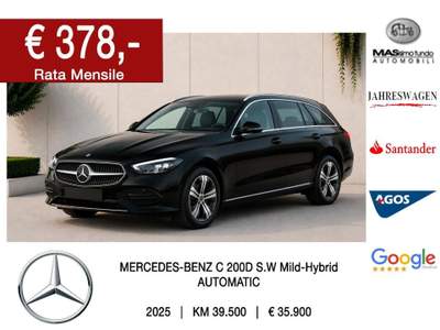 Mercedes-Benz Classe C C 200 S.W. Auto EQ-Boost Sport Plus Nero usata Casarano