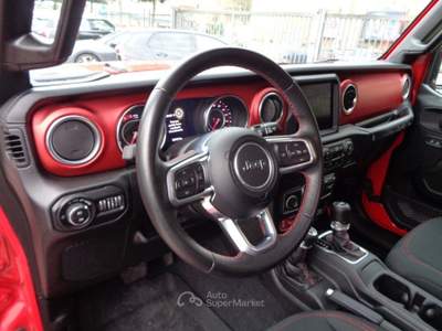 Jeep Wrangler 2200 MJT UNLIMITED RUBICON 4X4 200CV AUTOM ITALIA Rosso usata Roma