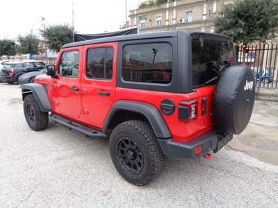 Jeep Wrangler 2200 MJT UNLIMITED RUBICON 4X4 200CV AUTOM ITALIA Rosso usata Roma