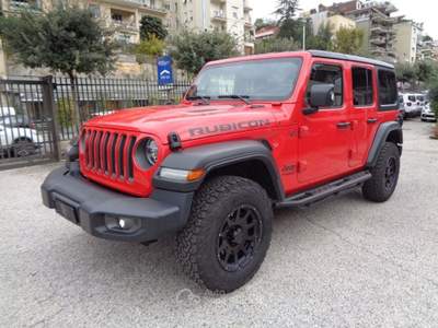 Jeep Wrangler 2200 MJT UNLIMITED RUBICON 4X4 200CV AUTOM ITALIA Rosso usata Roma