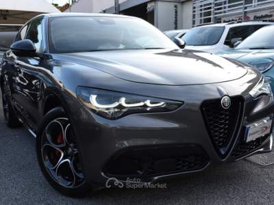 Alfa Romeo Stelvio 2.2 Turbodiesel 210 CV AT8 Q4 Veloce Grigio usata Roma