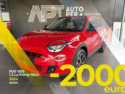 Fiat 600 600 1.2 hybrid La Prima 110cv auto Rosso usata Carrara