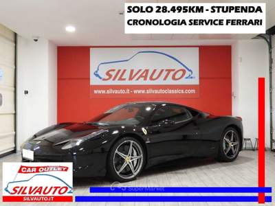 Ferrari 458 ITALIA DCT - SOLO 28.495KM – CRONOLOGIA SERVICE FERRARI COMPLETA – UFFICIALE ITALIA (2011) Nero usata Grumello del Monte