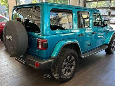 Jeep Wrangler Unlimited My20 Sahara 2.0 Bz 272 cv At8 Blu/Azzurro usata Sesto San Giovanni