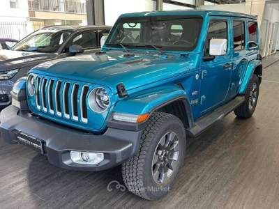 Jeep Wrangler Unlimited My20 Sahara 2.0 Bz 272 cv At8 Blu/Azzurro usata Sesto San Giovanni