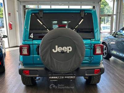 Jeep Wrangler Unlimited My20 Sahara 2.0 Bz 272 cv At8 Blu/Azzurro usata Sesto San Giovanni