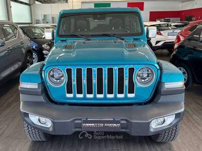 Jeep Wrangler Unlimited My20 Sahara 2.0 Bz 272 cv At8 Blu/Azzurro usata Sesto San Giovanni