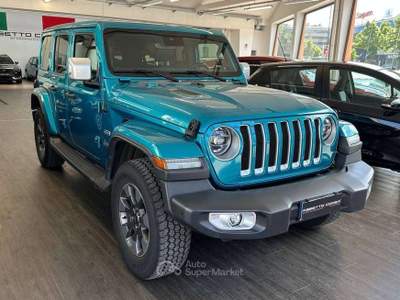 Jeep Wrangler Unlimited My20 Sahara 2.0 Bz 272 cv At8 Blu/Azzurro usata Sesto San Giovanni