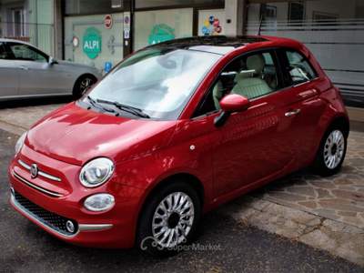 Fiat 500 1.2 Lounge Neopatentati Rosso usata Lavis