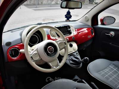 Fiat 500 1.2 Lounge Neopatentati Rosso usata Lavis
