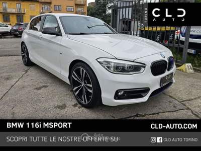BMW Serie 1 116i 116 116i MSport Nero usata Torino