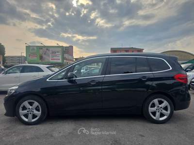 BMW Serie 2 Gran Tourer 218d 7 POSTI - AUTOMATICA - NON FUMATORE Nero usata Brescia