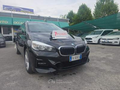 BMW Serie 2 Gran Tourer 218d 7 POSTI - AUTOMATICA - NON FUMATORE Nero usata Brescia