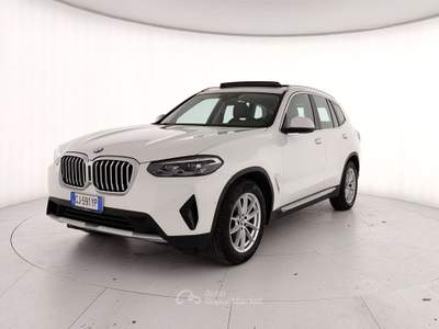 BMW X3 G01 2021 xdrive20d mhev 48V auto Bianco usata Caserta