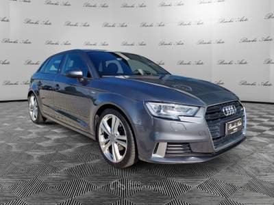 Audi A3 A3 SPB 2.0 TDI Sport S-Line EURO 6B _ NO IBRIDO Nero usata Faenza