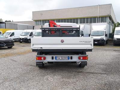 Fiat Ducato Ducato maxi 35  2.3 mjt 130cv DC cassone con GRU Bianco usata Reggio nell'Emilia
