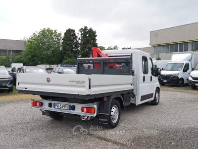 Fiat Ducato Ducato maxi 35  2.3 mjt 130cv DC cassone con GRU Bianco usata Reggio nell'Emilia