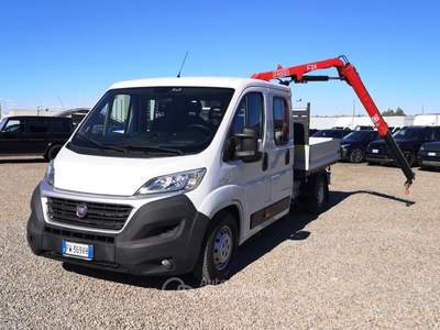Fiat Ducato Ducato maxi 35  2.3 mjt 130cv DC cassone con GRU Bianco usata Reggio nell'Emilia