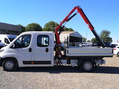 Fiat Ducato Ducato maxi 35  2.3 mjt 130cv DC cassone con GRU Bianco usata Reggio nell'Emilia