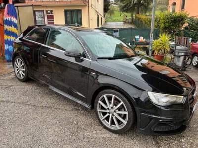 Audi A3 A3 1.6 tdi 110 CV S LINE SPORT PELLE XENON E6 Nero usata Rimini