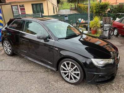 Audi A3 A3 1.6 tdi 110 CV S LINE SPORT PELLE XENON E6 Nero usata Rimini