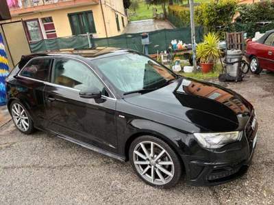 Audi A3 A3 1.6 tdi 110 CV S LINE SPORT PELLE XENON E6 Nero usata Rimini