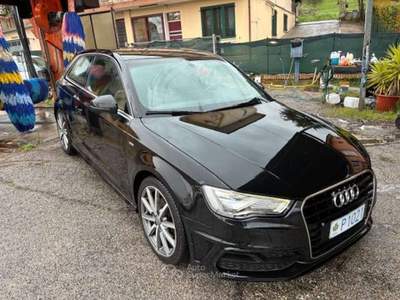 Audi A3 A3 1.6 tdi 110 CV S LINE SPORT PELLE XENON E6 Nero usata Rimini