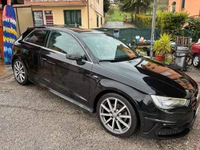 Audi A3 A3 1.6 tdi 110 CV S LINE SPORT PELLE XENON E6 Nero usata Rimini