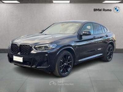 BMW X4 X4 xdrive20d mhev 48V Msport auto Nero usata Roma