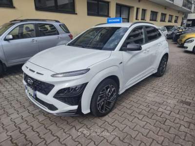 Hyundai Kona 1.6 CRDI 4WD Hybrid 48V DCT NLine Bianco usata Sesto San Giovanni