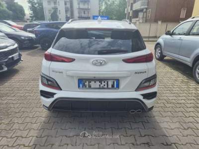 Hyundai Kona 1.6 CRDI 4WD Hybrid 48V DCT NLine Bianco usata Sesto San Giovanni